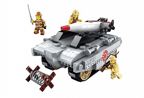 Конструктор с фигурками и аксессуарами - Боевая зона, 123 детали (Enlighten Brick, BRICK1718 (64))